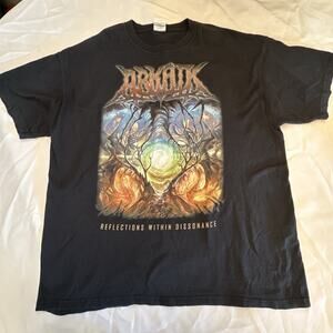 Arkaik T Shirt Mens XL Black Reflections Within Dissonance Graphic Band Rock